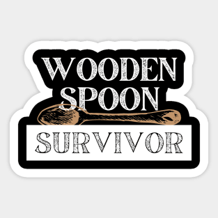 Wooden Spoon Survivor Sticker